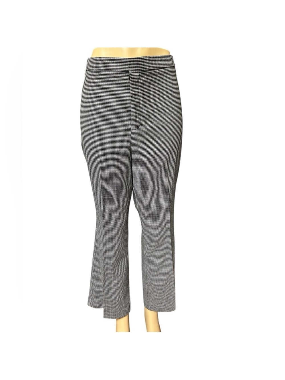 Nine West Black & White Houndstooth Bootcut Pants